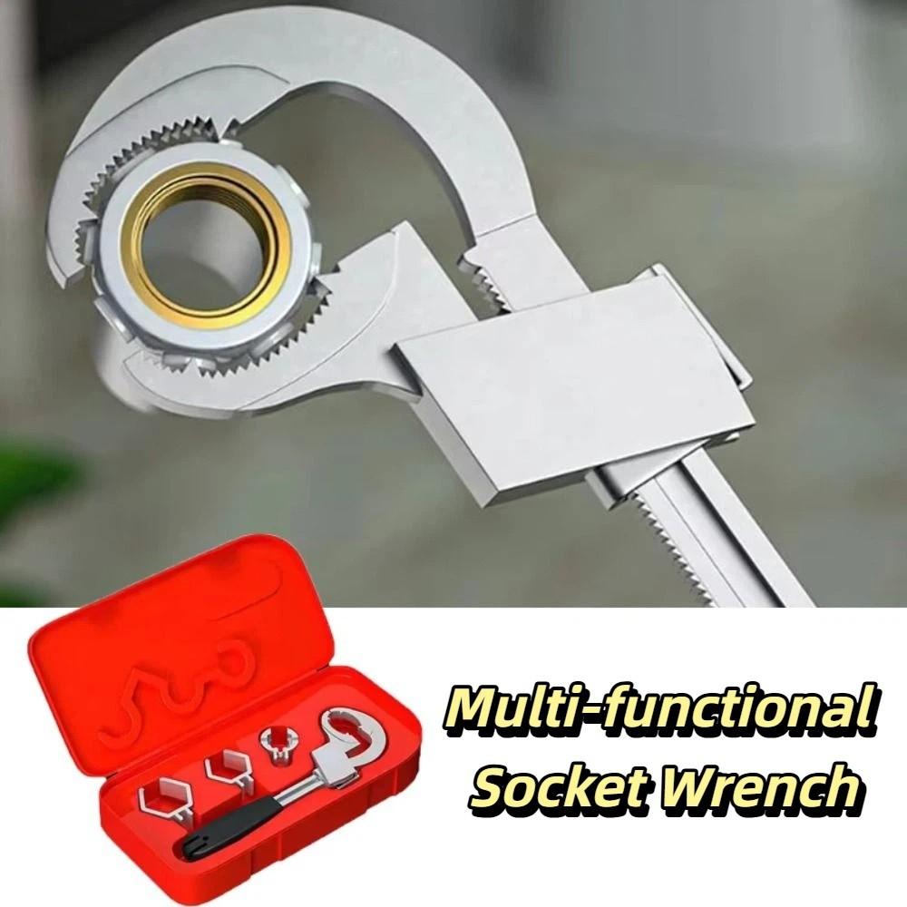 Large Open Faucet Basin Wrench Adjustable Plumbing Wrench  Water Pipe Installation