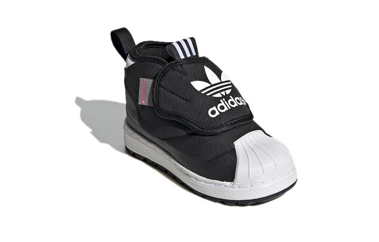 Adidas Originals SUPERSTAR 360 Boot I Mid top Toddler Shoes Black White Infant And Toddler FV7266