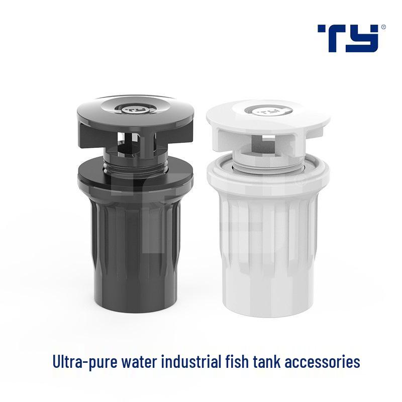 Tianyan PVC Male Thread Extended Exhaust Connector for Fish Tank Drainage