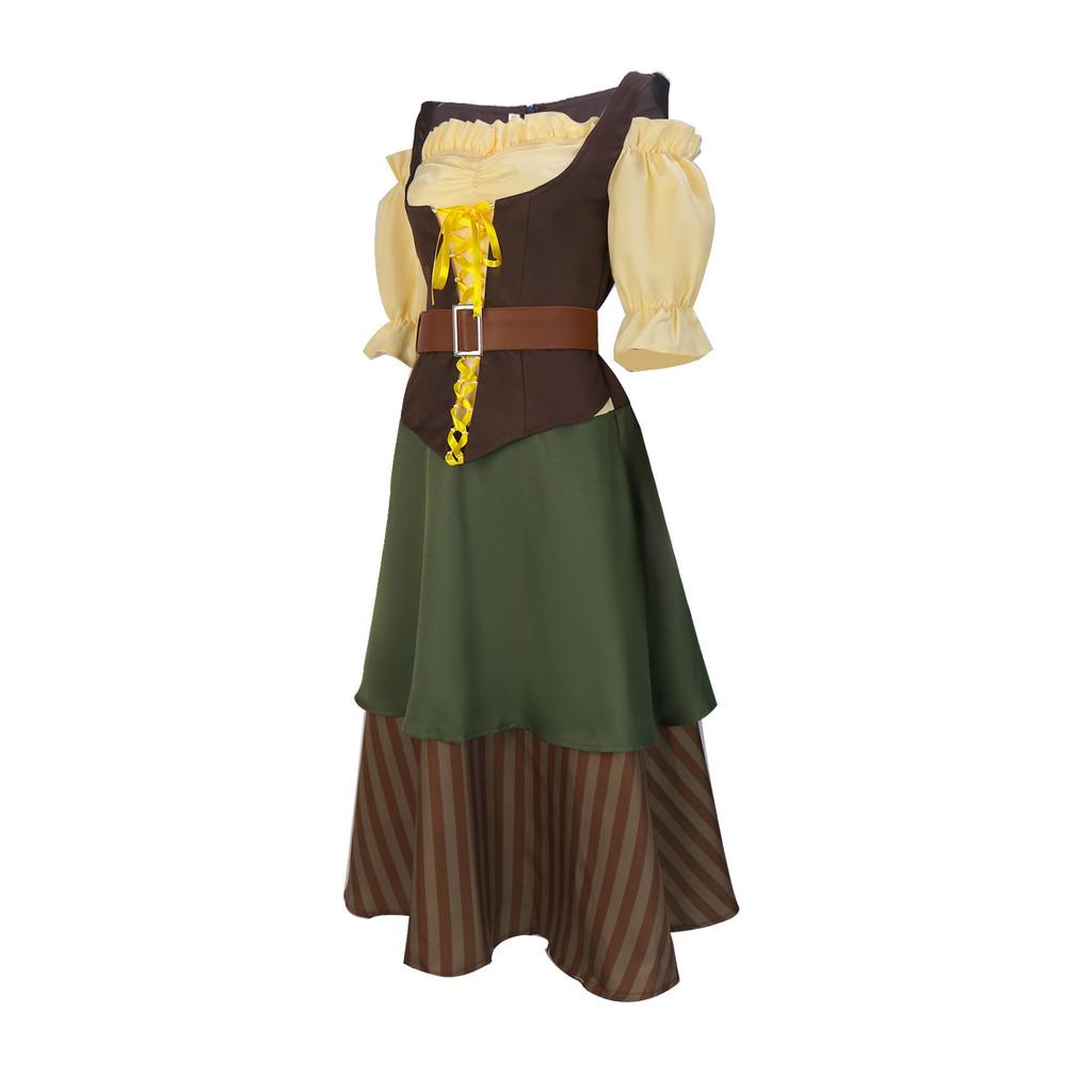 European Fantasy Dirndl Dress Cosplay Costume For Stage Performances