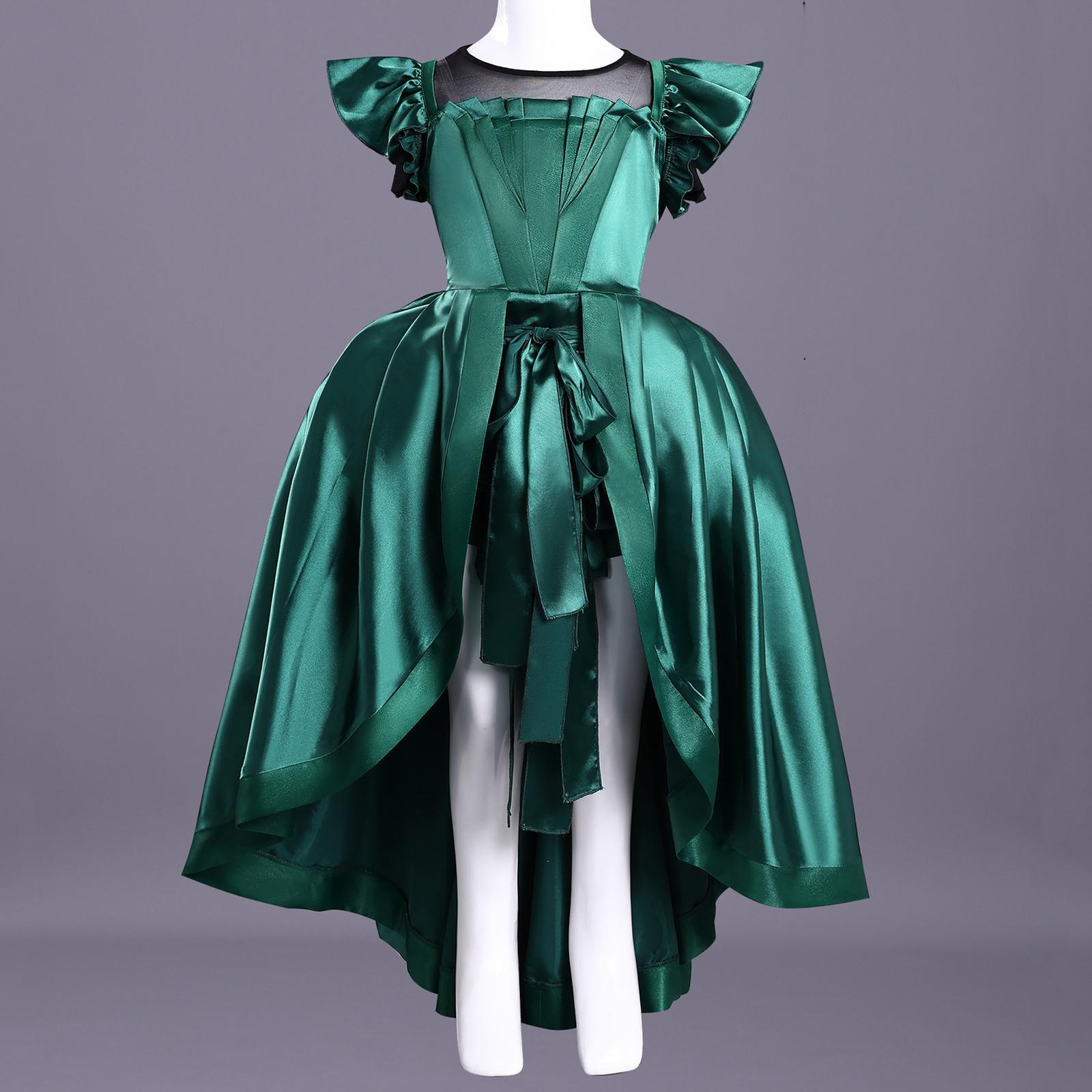 

Детская мода Винтажное платье без рукавов 150 зелёный