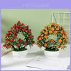 Fake Potted Plant 42 Heartshaped Fruit Bonsai Artificial Flower For Home Decor