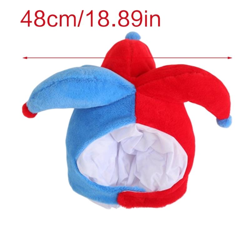 Personality Accessory Hat Artistic Youth Hats Simple Street Hat Plush Clowns Hats for Halloween Costume