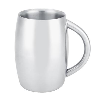 1 Stück Edelstahl Doppelwand Kaffeetasse Bier Teetasse mit Henkel für Küchengadget(# 2)