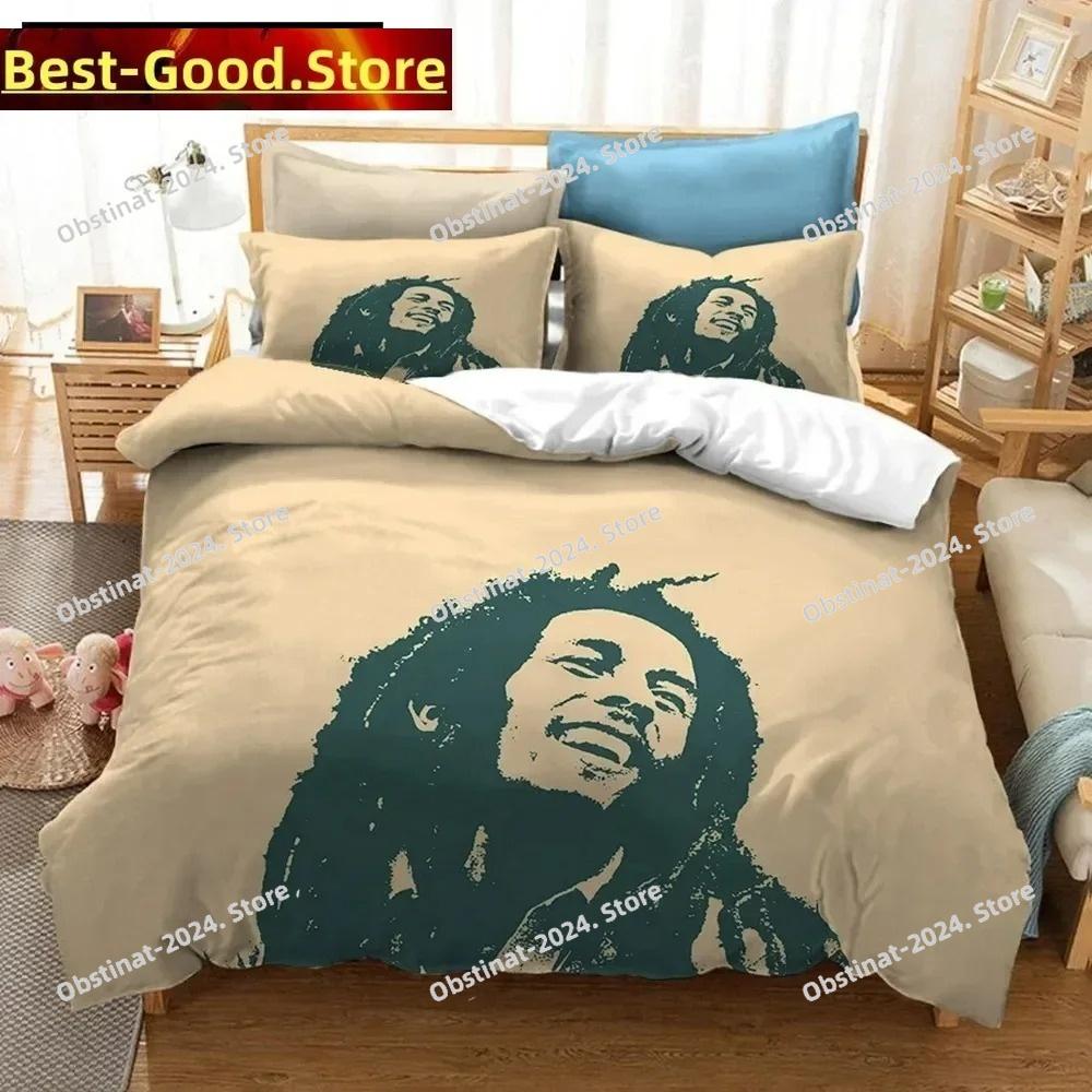 Bob Marley 3D Printed Bedding Set Duvet Covers Pillowcases Comforter Bedding Set Bedclothes Bed Linen(NO sheet)