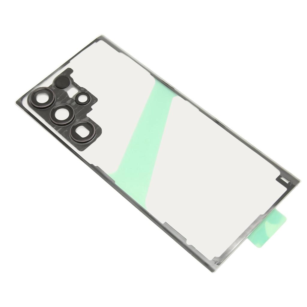 Back Glass Cover Replacement for Galaxy S23 Ultra 5G Transparent Phone Rear Panel Housing Cover with Camera Lens Phone