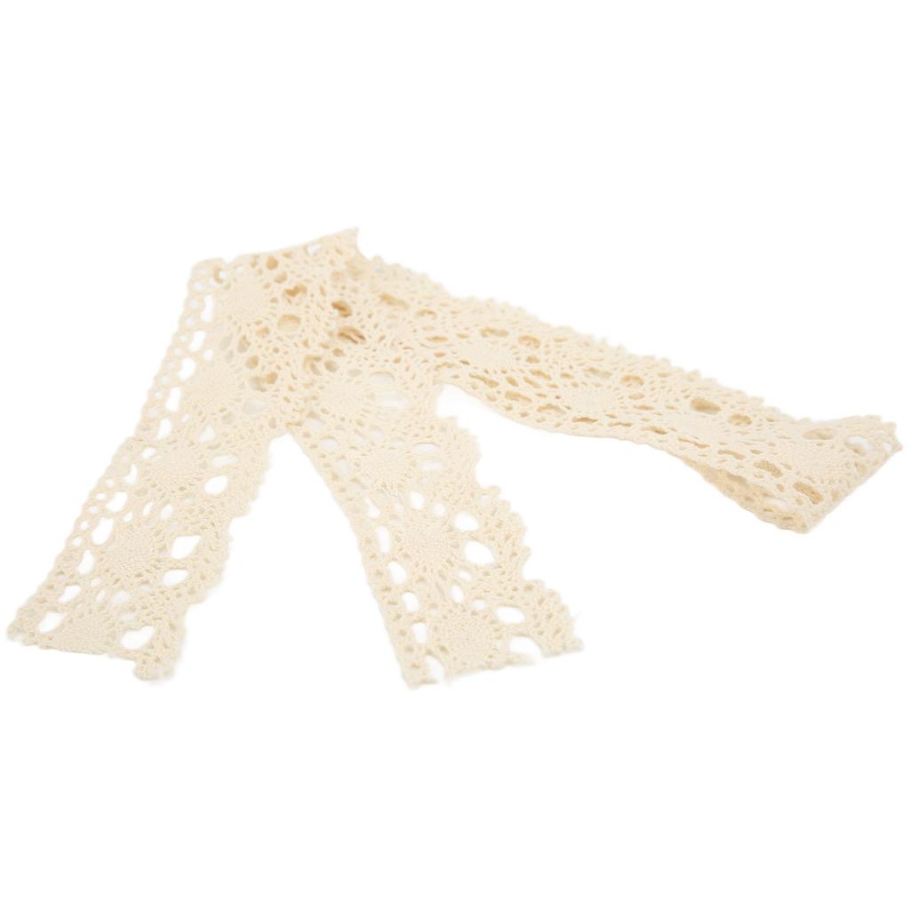 Lace Ribbon DIY Cotton Net 4cm Width 10 Yards Exquisite Fabric Lace Trim for Curtain Clothes Tablecloth Gift Decoration
