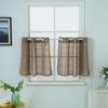 Linen Lattice Punched Small Curtains, Kitchen Curtains, Nordic Style Finished Curtains, Window Screens