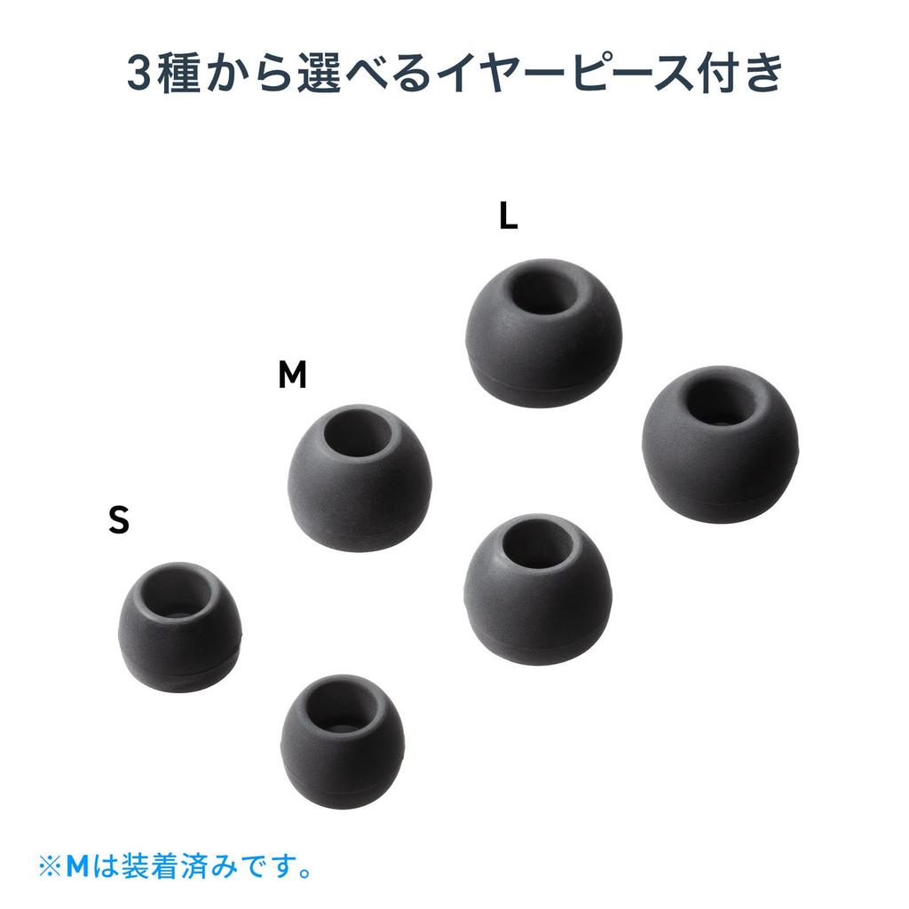 Sanwa Supply Stereo Earphones (Black) MM-HP119BK