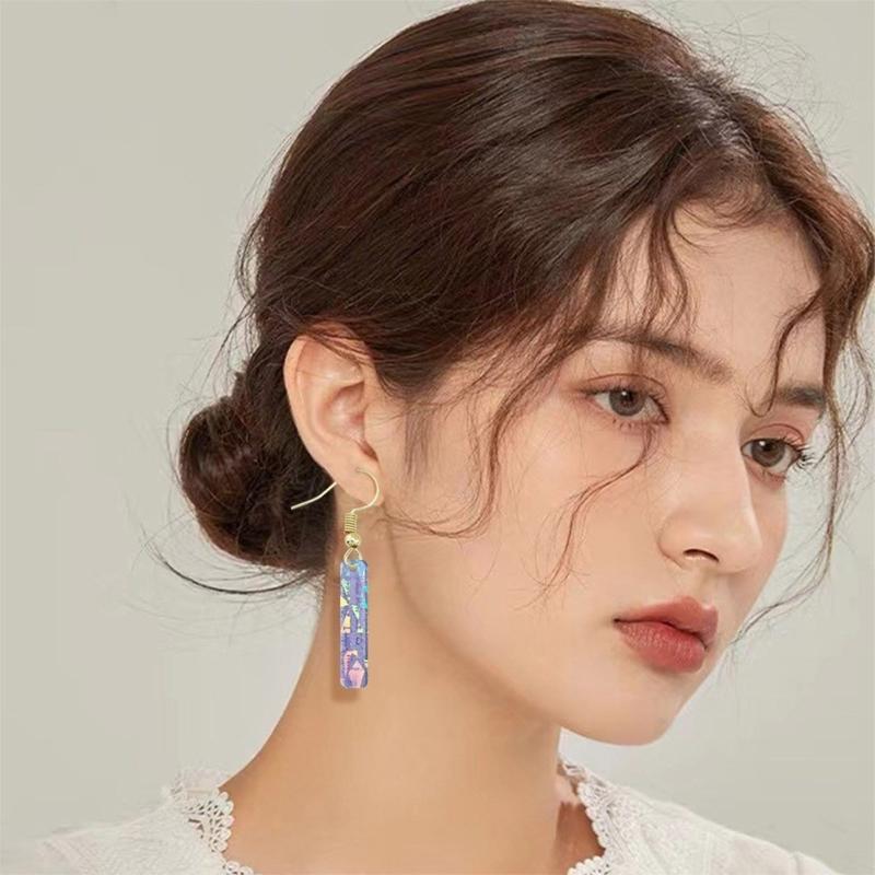 Letter Keychain Resin Silicone Mold Holographic Earring Pendant Handmade Mold for Jewelry Making DIY Epoxy Resin Molds