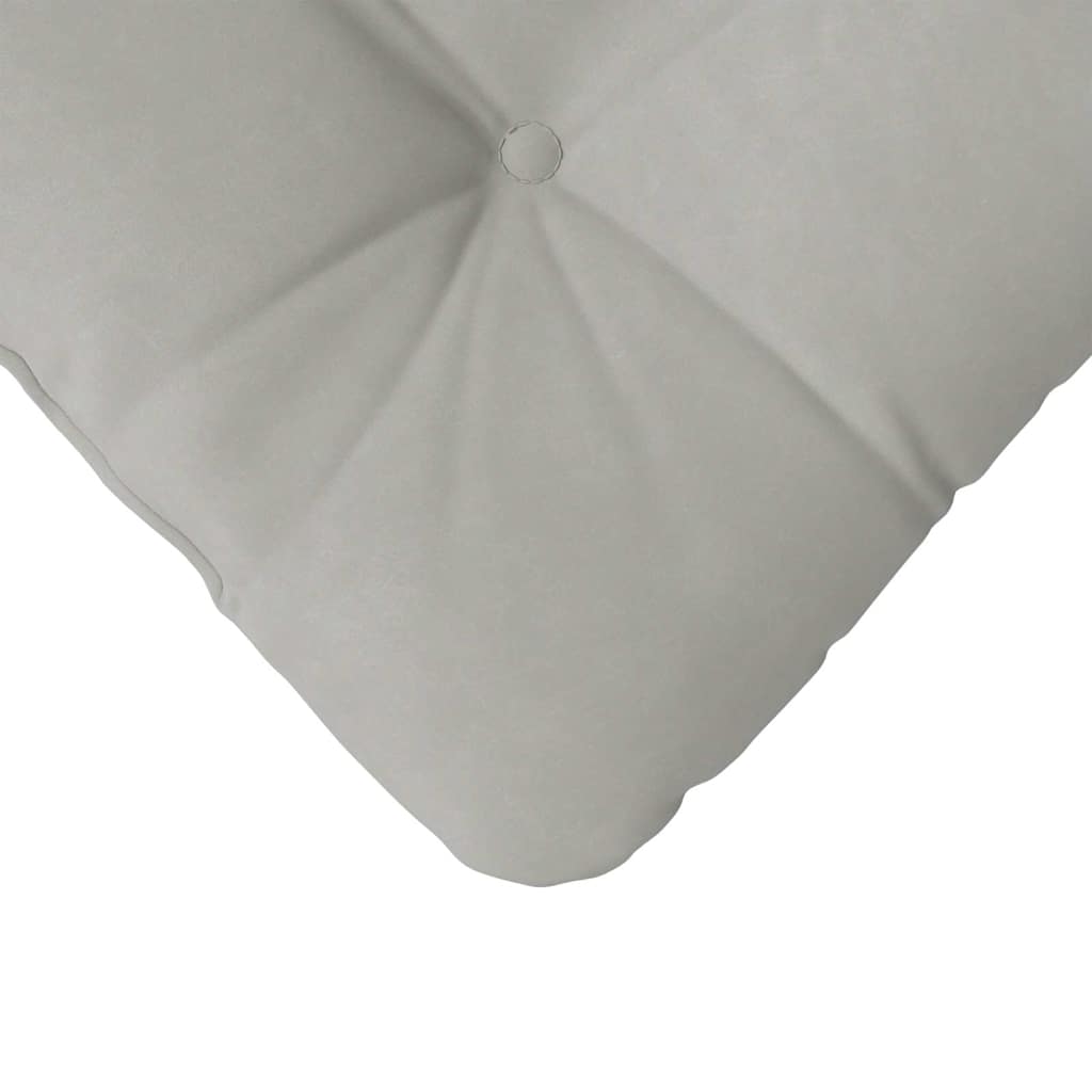 Seat Cushions 4 Pcs Light Grey 40 X 40 Cm Microfiber Fabric