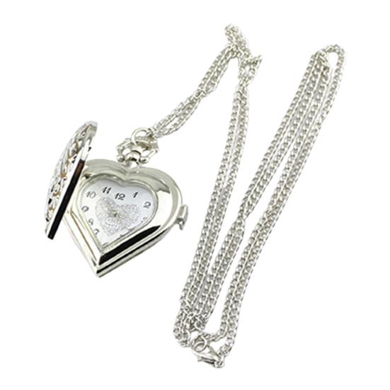 Pocket Watch Vintage Hollow Heart-shaped Alloy Vintage Pocket Watch for Daily Life