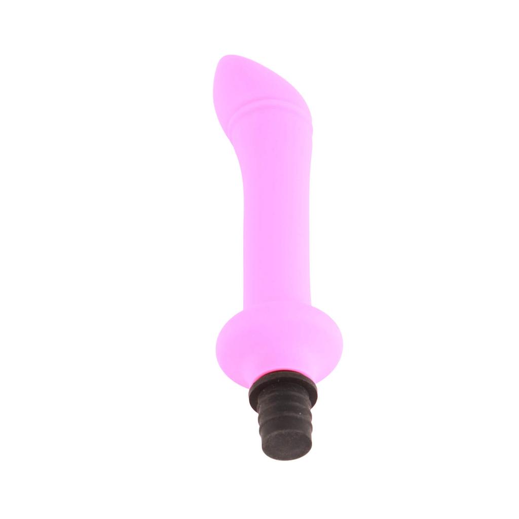 Silicone Fascia Massager Head Waterproof Glossy Surface Soft Muscle Massager Replacement Head Pink