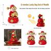 Solar-Powered God of Wealth Shaking Head Ornament - Creative Office Desktop Decoration for Wealth Attraction and Opening Ceremonies