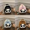 Plush Panda Backpack For Kids With Breathable Design And Storage For Kindergarten Use