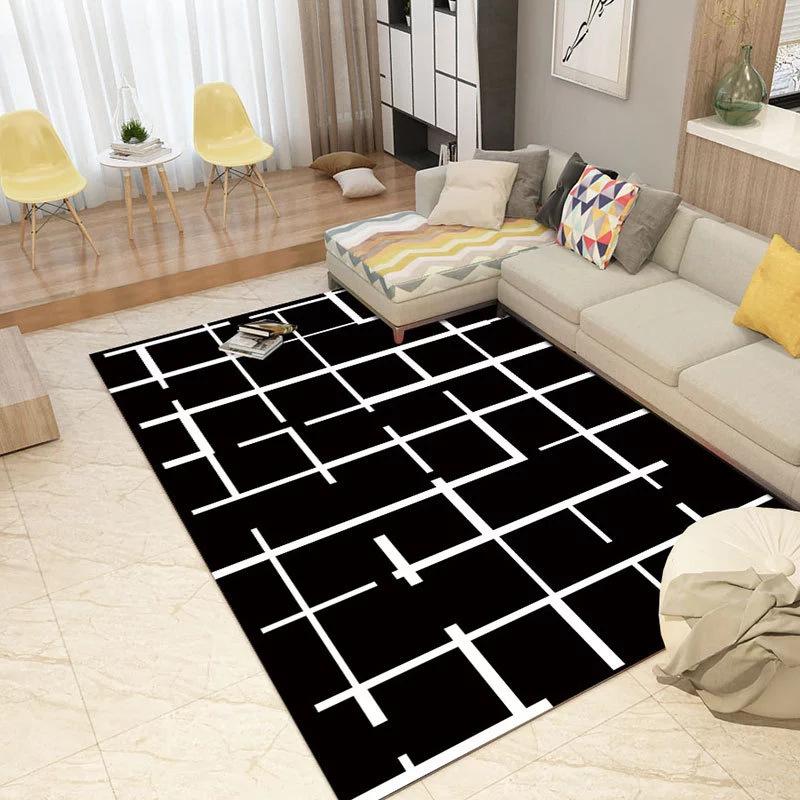 Nordic Living Room Carpet Sofa Coffee Table Bedroom Bedside Carpet Entrance Door Mat