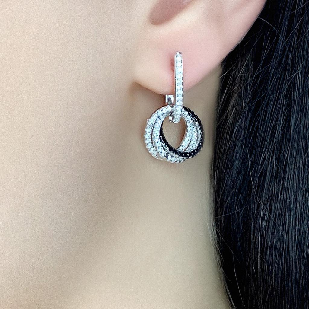 Cercei din argint cu zirconiu cubic (1976272)