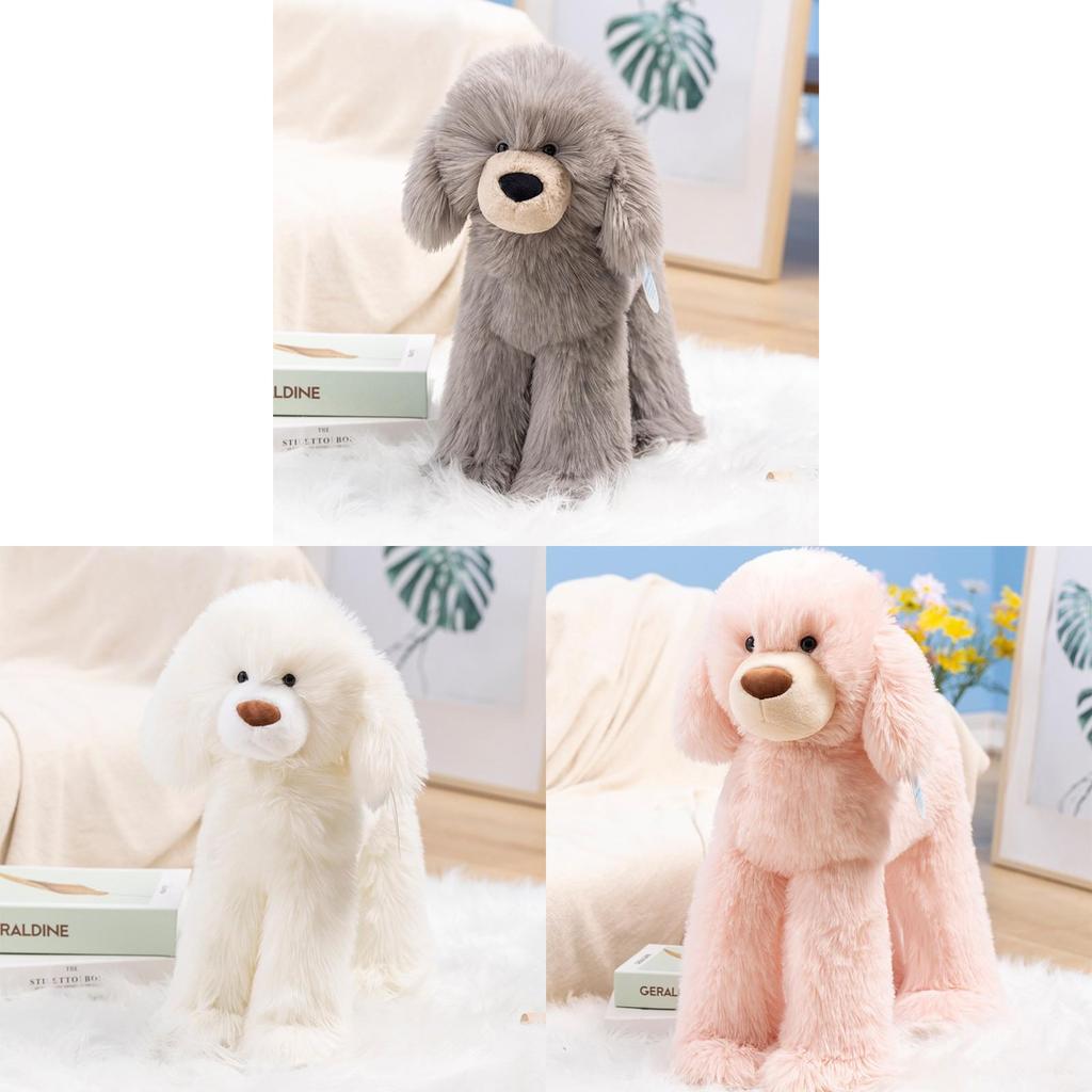 Teddy Dog Plush Toy With Long Fur For Kids And Adults Soft Pillow Gift
