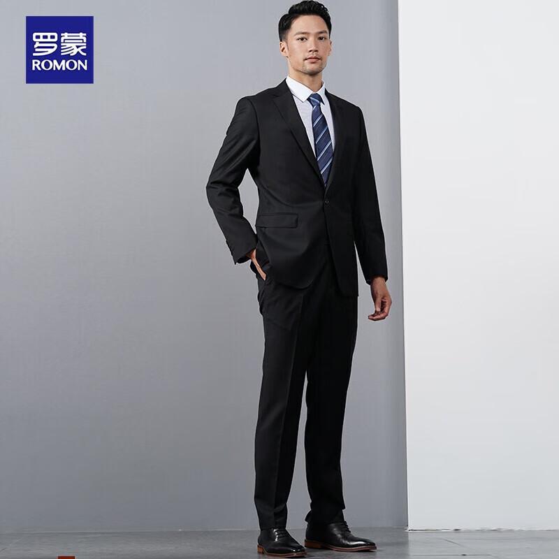 Luomeng Men's Slim Fit Wool Suit