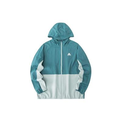 Anta Lightweight Shell Sun Protection Jacket Outdoor Water-Resistant UV Protection Jacket Unisex Jackets Sand-Green Bean-Gray-Green 952427603-2