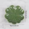 1Pc Ceramic Jewelry Tray Tabletop for Cosmetics and Accessories Nordic Style Clover Leaf Storage Box for Wedding Birthday Gifts