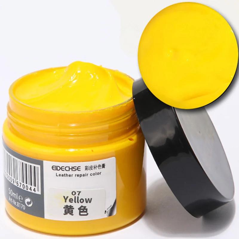 50ml Car Leather Paint Seat Care Liquid For Auto Leather Refurbish Repair Tool For Shoe Sofa Coats Holes Scratch Crack 20 Colors