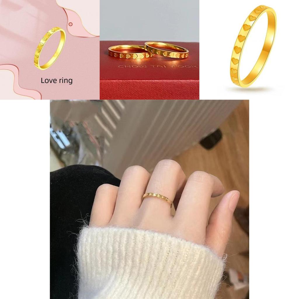 Chic Gold Plated Heart Ring Perfect For Gifts On Special Occasions And Celebrations
