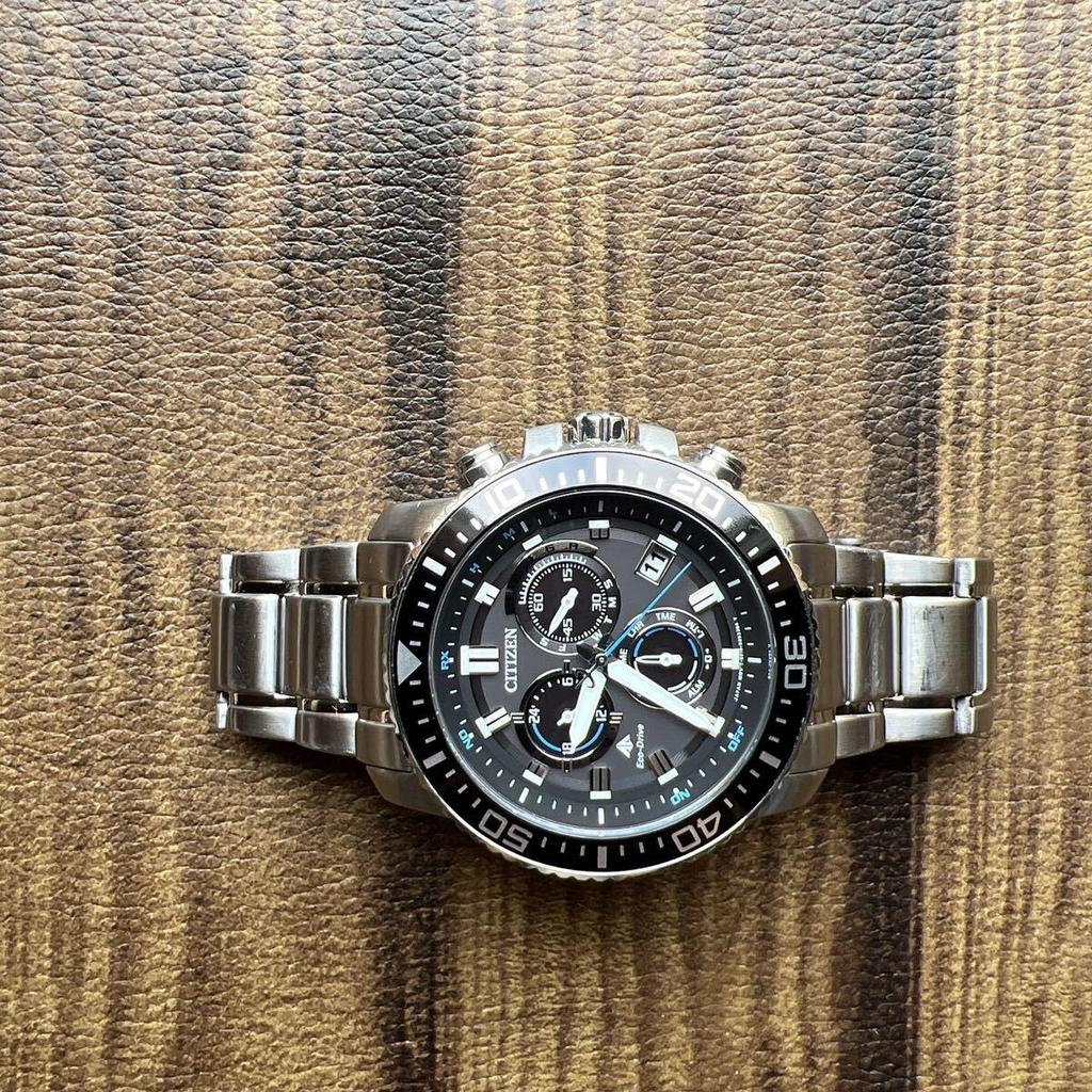 Used CITIZEN PROMASTER Eco-Drive Radio-controlled Solar Powered Watch PM56-3052 Men's