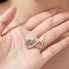 Diamond-Studded Infinity Necklace: Stylish Turtle Pendant, Elegant Ins Design, Clavicle Chain for Women.