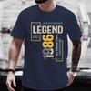 Unisex T-Shirt mit Rundhalsausschnitt Hergestellt 1986 Kassettenband Grafik-T-Shirt Retro Vintage Geburtstag Lässiges Kurzarm-Oberteil Für Musikgeschenk Tragen