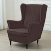 1 Set Jacquard Wing Chair Cover Spandex Wingback Chair Covers Sofa Covers Armchair Slipcover with Seat Cushion Cover Home Decor