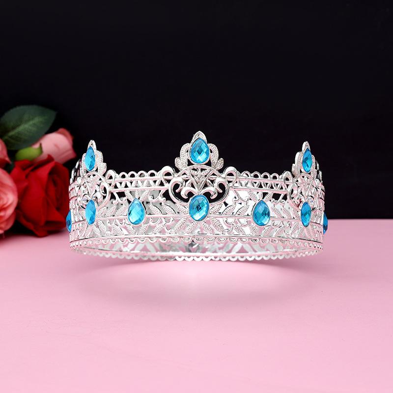 Men's Golden King's Crown Headwear Adult Birthday Crown Halloween Stage Opera Performance Unisex
