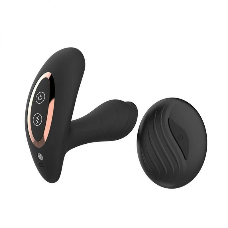 Man 7 Speeds Vibrating Wireless Heating Prostate Massager Anal Sex Toy Waterproof Remote Anal Silicone Vibrator Male Dildo