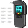 Portable Breathalyzer Beverage Tester Digital LCD BAC Detector + Mouthpieces  For Personal Use Or Post-party Testing