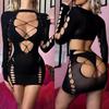 23 Styles Black Fishnet Lenceria Erotica Mujer Sexi Hollow Out Perspective Babydoll Chemise  Summer Beach Bikini Dress