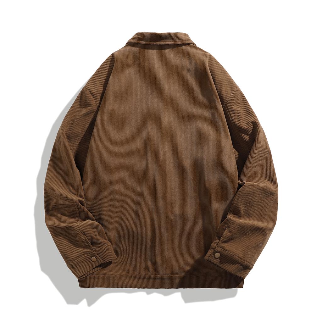 2025 Men Casual Corduroy Jacket Men Spring Autumn Loose Fit Comfortable Fashion Jacket Male Vintage Loose Outwear Coats