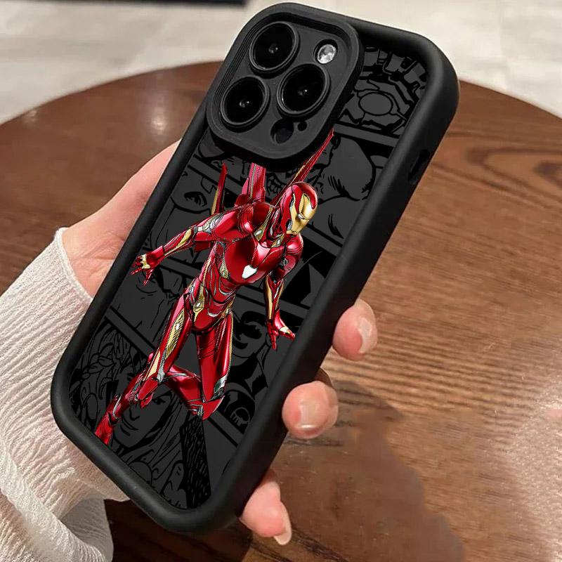Cool Ironman Marvel Iron Man Phone Case For iPhone 17E 11 12 13 14 15 16 17 Pro Max Fundas 17 Air Plus 16e 13 Silicon Back Cover