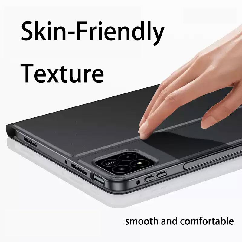 Black Solid Color Tablet Case For iPad Pro 11 12.9 13 A16 M2 M4 M3 M5 Shell 8.3 9.7 10.2 5/6/7/8/9/10/11th Mini Air 3 4 5 Cover