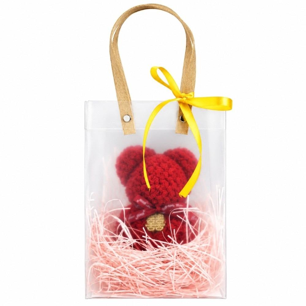 Pineapple Pattern Small Bear Gift Red Wedding Supplies Pineapple Towel Valentine's Day
