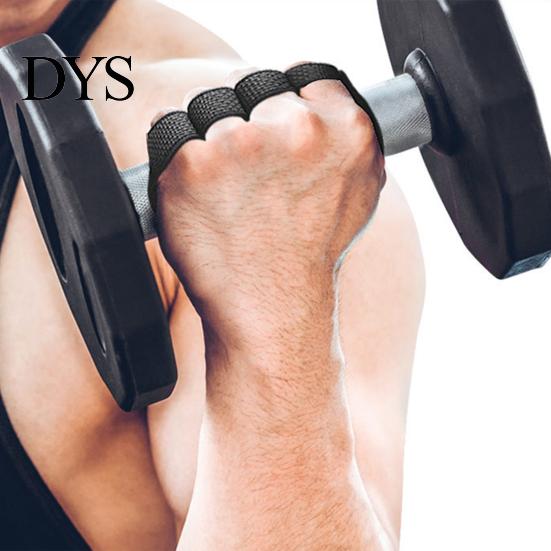 Wear-resistant Grips Pad 1 Pair 4-Finger Fitness Hand Cocoon Prevention Non-slip Gym Strength Training Grip Pads Gloves Weightlifting Powerlifting