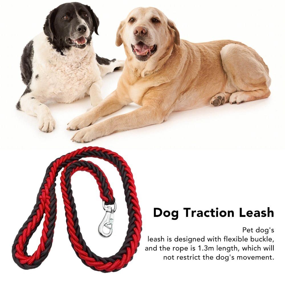 8-strand Woven Dog Slip Lead Bright Color Pet Rope Durable Training Leash  Medium Large Dogs