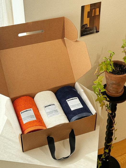 Songwol Towel Sunrise Bamboo Fabric Towel 250g 3P Kraft Set Random