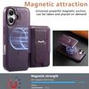 CASENEO For iPhone 17 Case with Foldable Kickstand TPU PU Leather PC Card Bag Magnetic Phone Cover Compatible with MagSafe