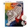 Majestic Tiger Pearl Kit 5D DIY Round Rhinestone Art for Adults Relaxing Handmade Wall Decor Holiday Gift Frameless