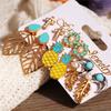 6Pairs/Set Alloy Jewelry Bohemian Vintage Style Ear Stud Pineapple Earring Set Flower Leaves