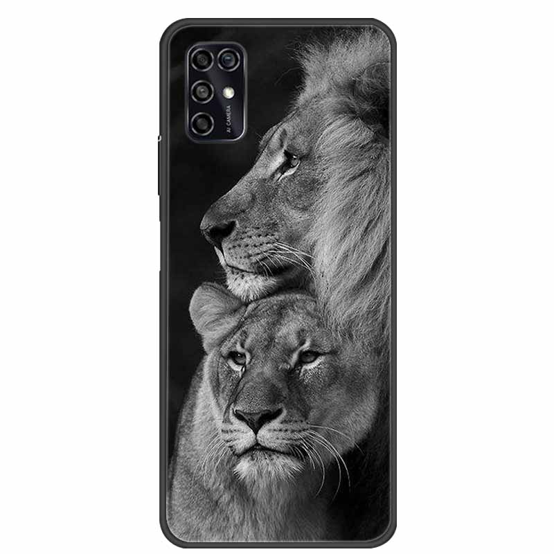 For ZTE Blade V2020 Smart Case Black Bumper Silicon TPU Soft Phone Cover Case For ZTE Blade V20 Smart 8010 Funda Cartoon Coque