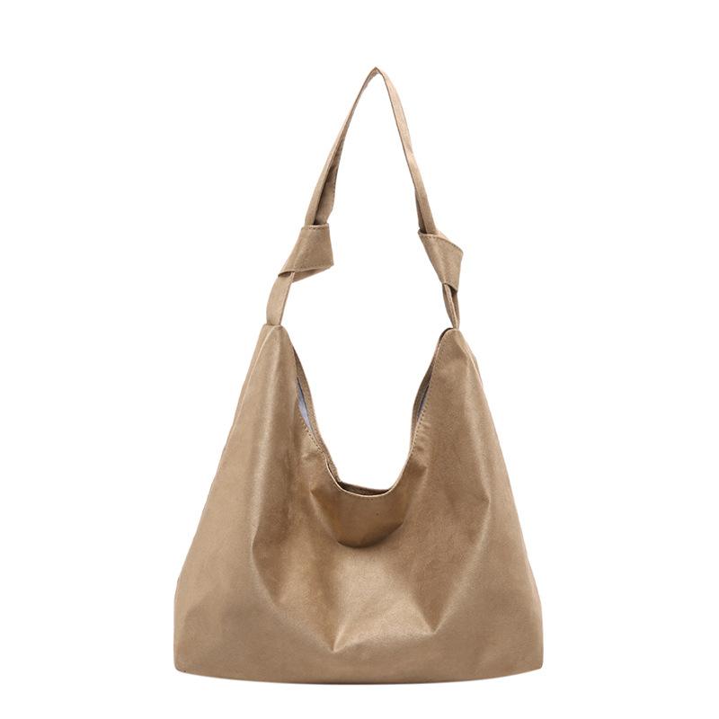 Retro casual large-capacity handbag, new autumn and winter fashion tote bag temperament versatile underarm shoulder bag