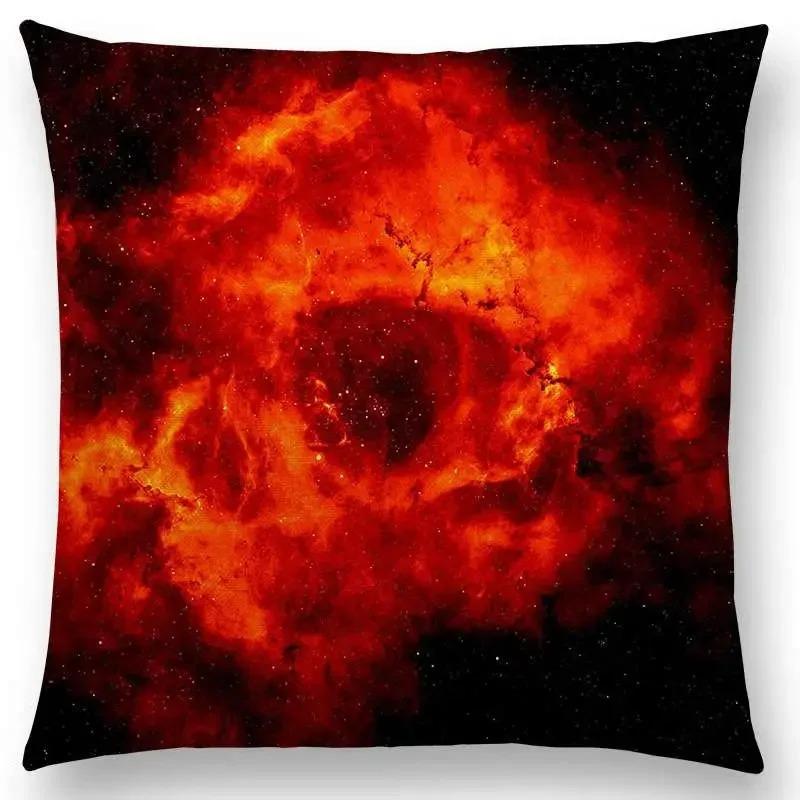 Pillowcase Night Sky Gorgeous Nebula Distant Galaxy Mysterious Universe Cushion Cover Home Decoration Sofa Home
