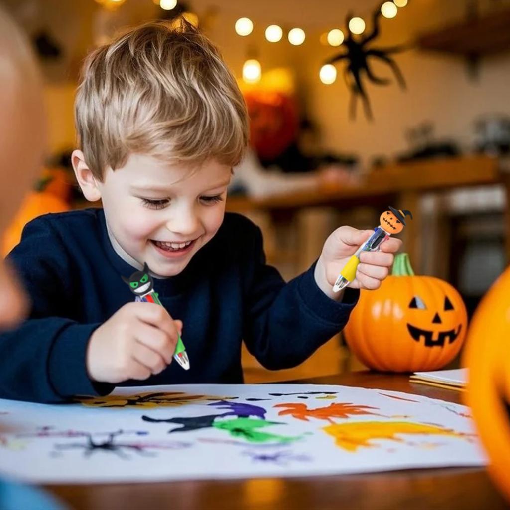 4-in-1 Multicolor Ballpoint Pen 10 Colors Retractable Bear Ballpoint Pens For  School Supplies Students Children Gifts5ml