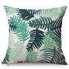 Cotton And Linen Cushion Cover, Tropical Jungle Floral Style, Banana Leaf, Frangipani, Sofa Pillow Case, Home Decoration